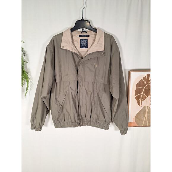 Devon & Jones Other - Devon & Jones Men's Green Zipper Windbreaker Jacket Size Medium